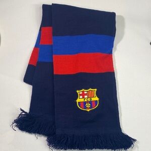 FCB Striped Scarf - Red and Blue